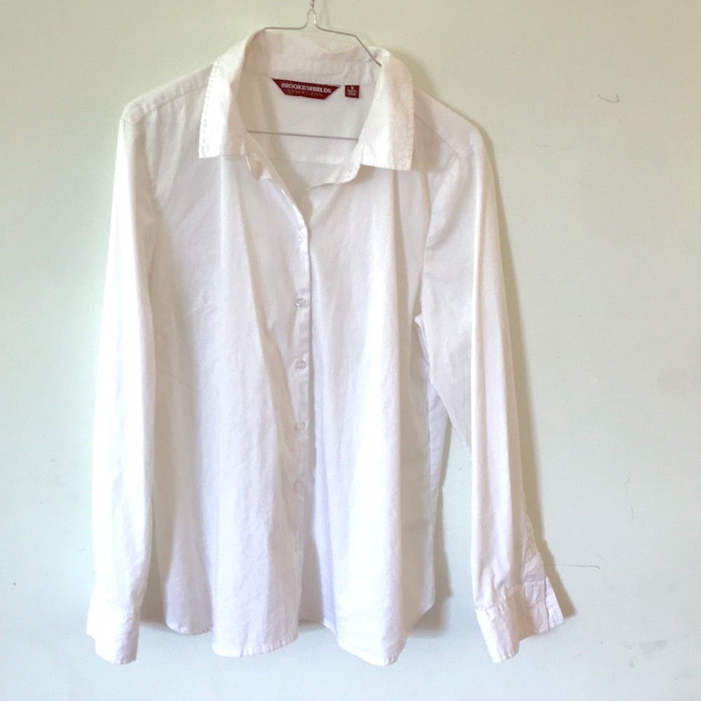 Brooke Shields White Blouse